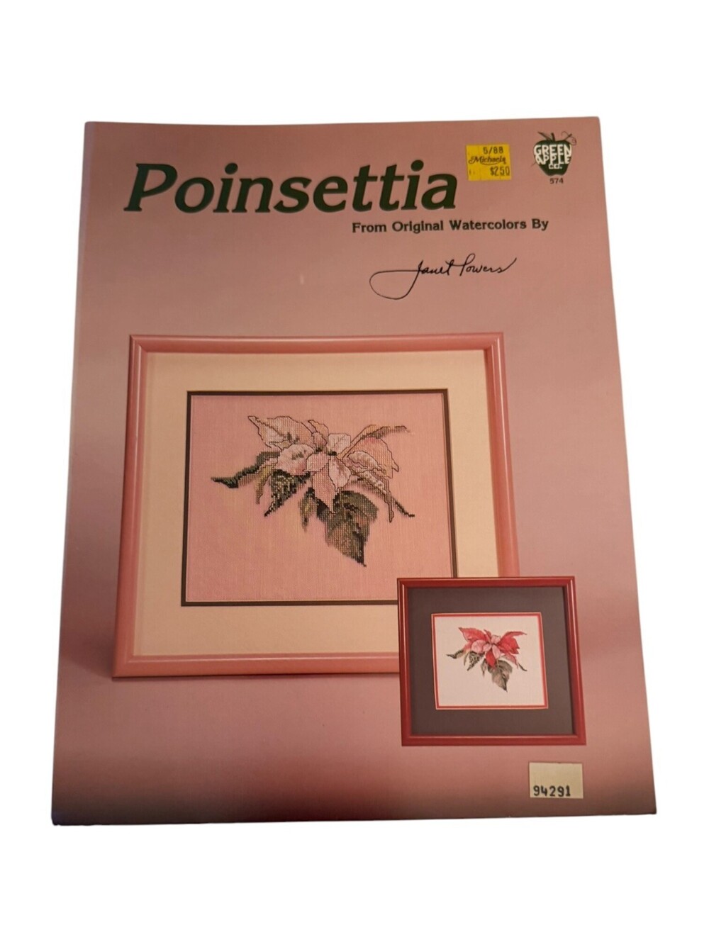 Greenleaf Poinsettia Cross Stitch Pattern Book